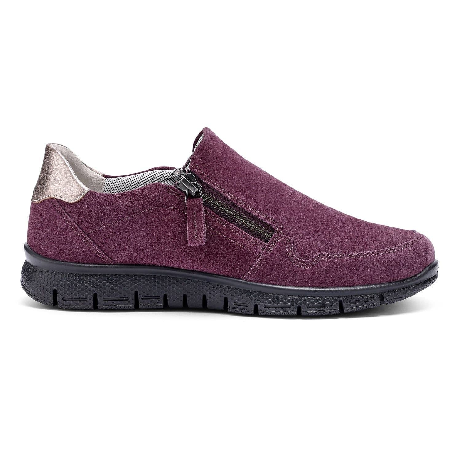 Hotter Hotter Women's Wide Fit 'Skyla' Trainers in Burgundy