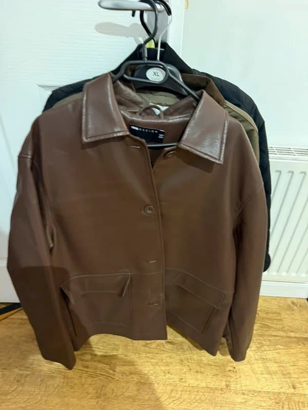 ASOS Design ASOS design. Brown faux leather jacket