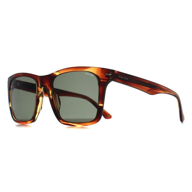 Police Police Men's SPLN35-5509N3 Square/Rectangle Sunglasses in Brown - 2