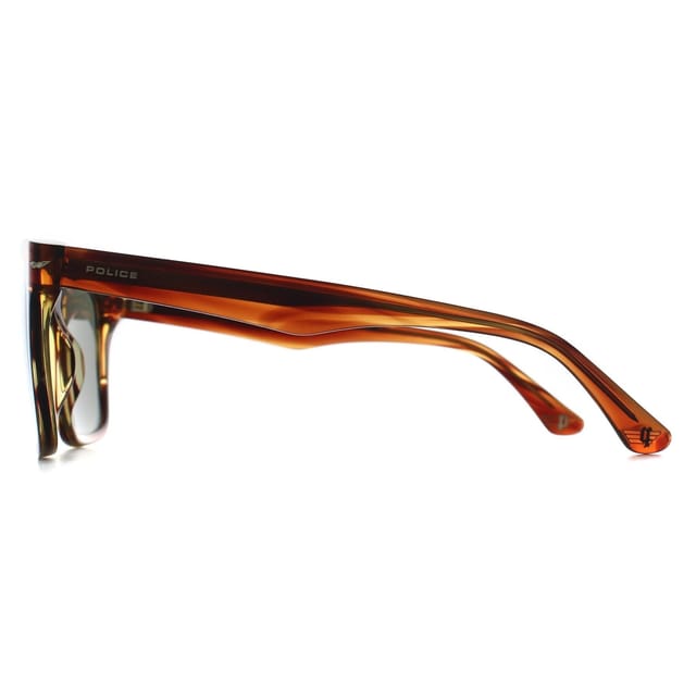 Police Police Men's SPLN35-5509N3 Square/Rectangle Sunglasses in Brown - 3