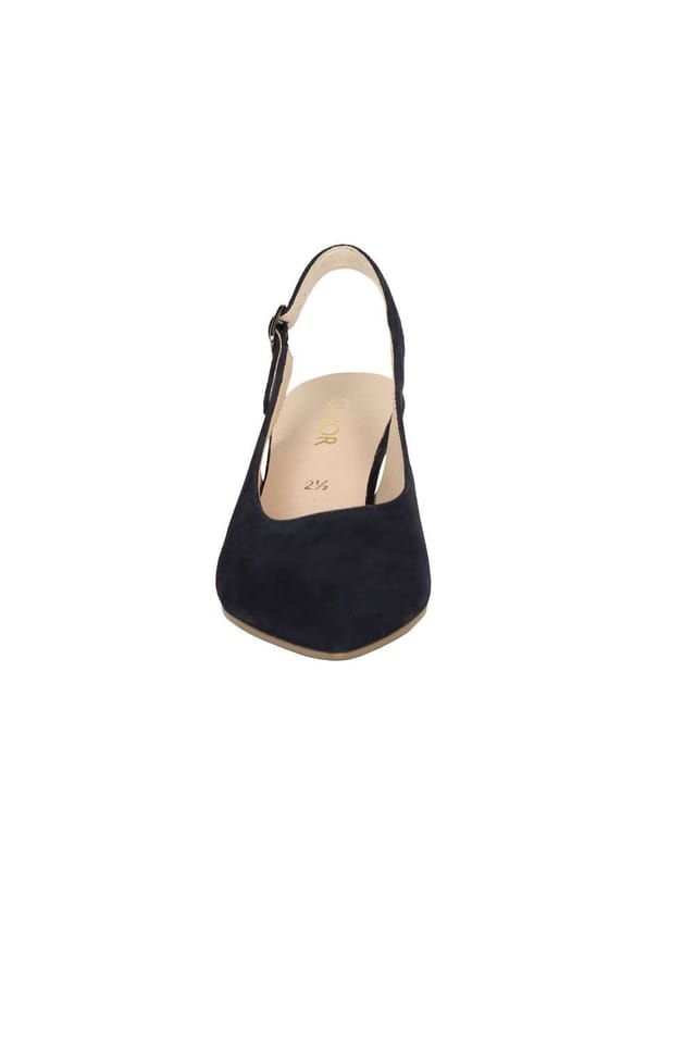 Gabor Gabor Women's 'Lazona' Slingback Court Shoes in Dark Blue - 3