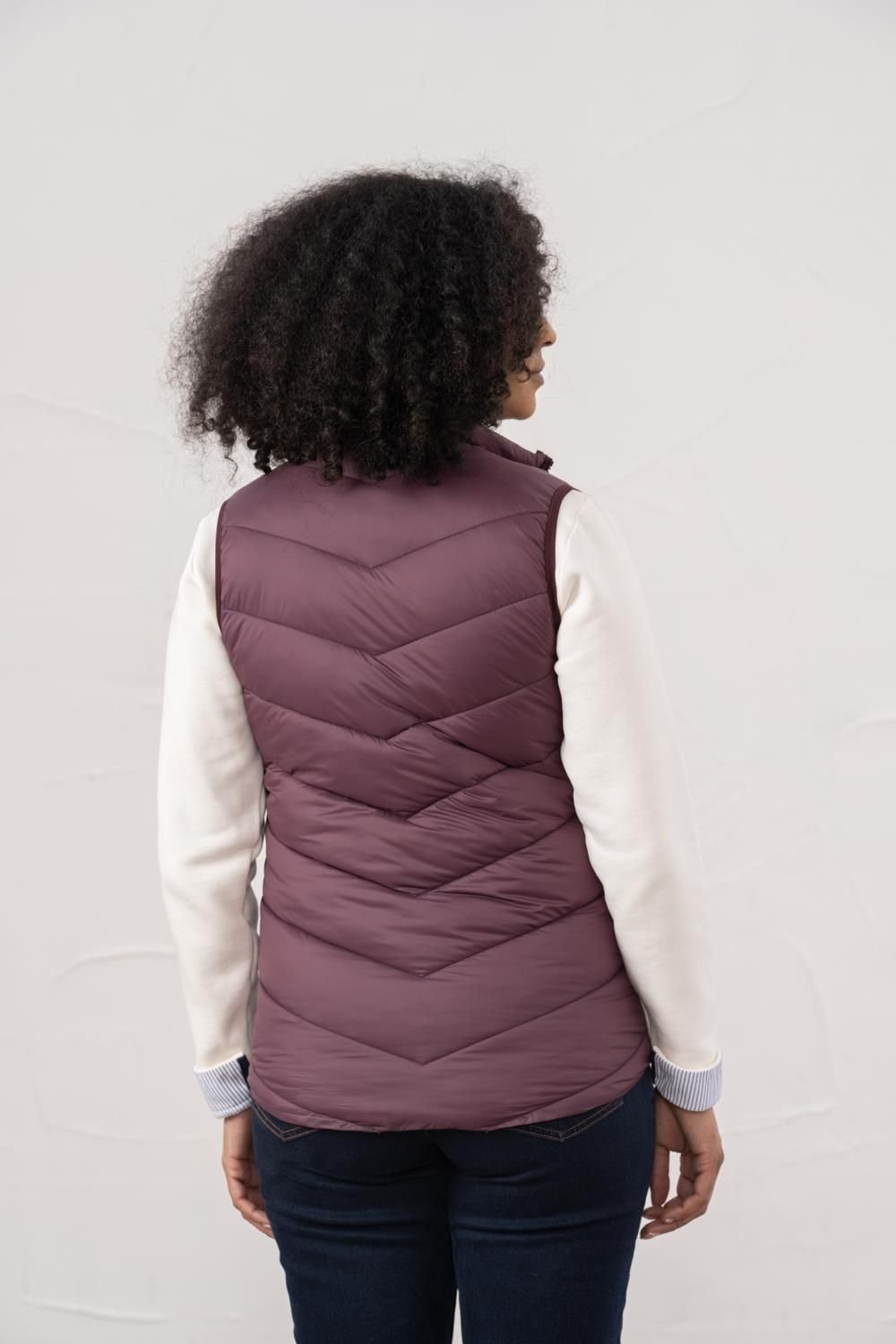 Lighthouse Clothing Lighthouse Clothing Women's Laurel Gilet in Burgundy - 3