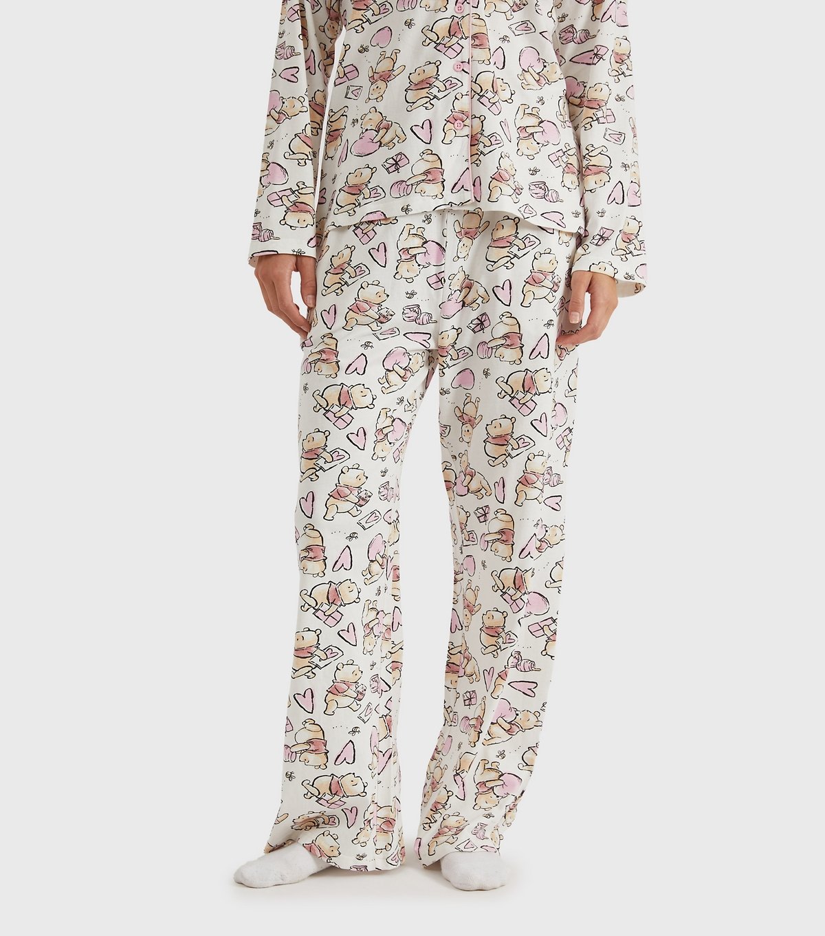 Skinnydip Women's White Winnie the Pooh Shirt and Trousers Pyjama Set Skinnydip New Look - 3