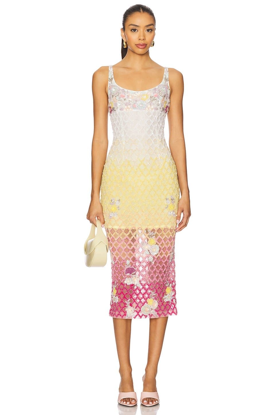 revolve x REVOLVE Valeria Jewel Embroidered Midi Dress