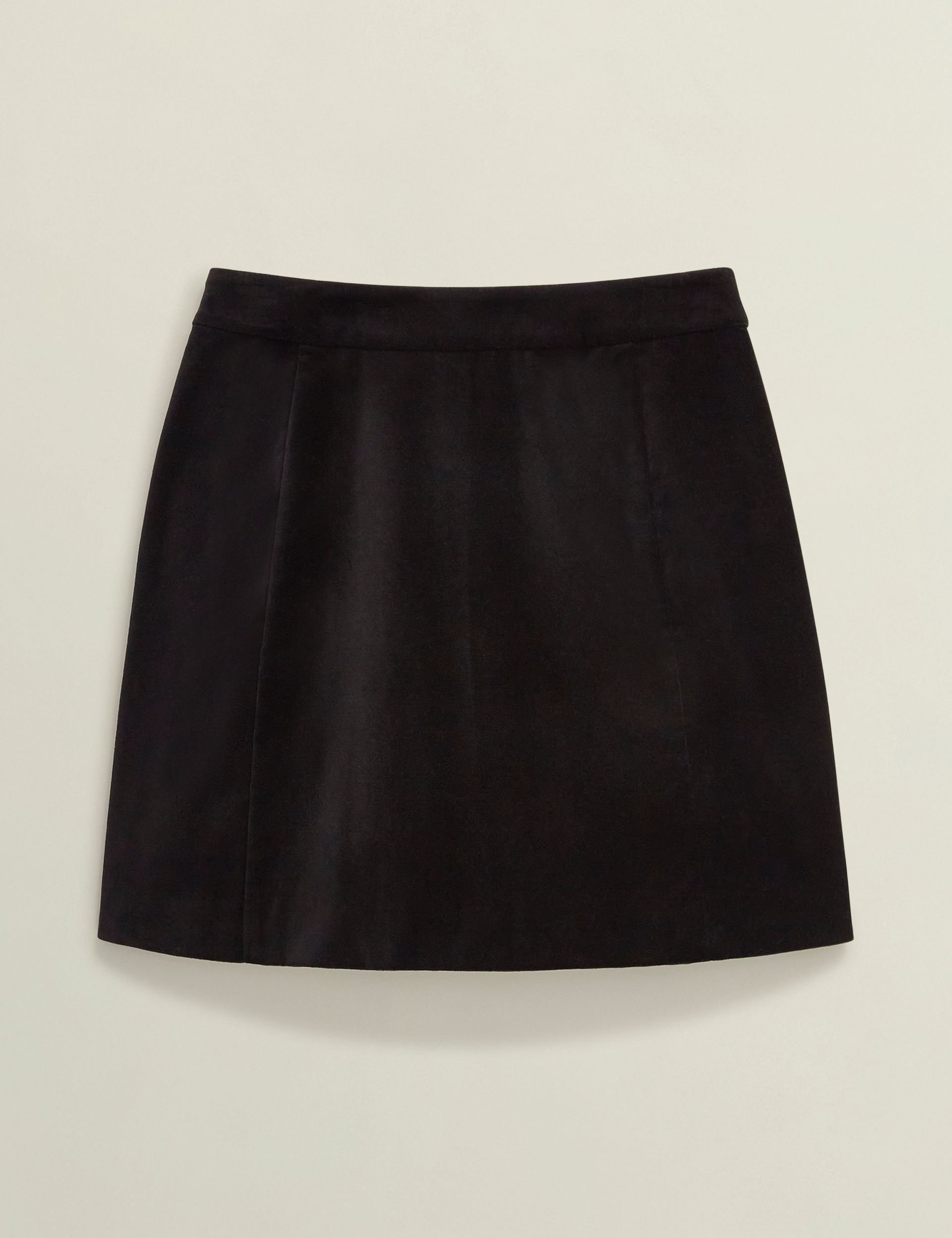 Hobbs London Hobbs London Women's Izzy Velvet Mini Skirt in True Black - 2