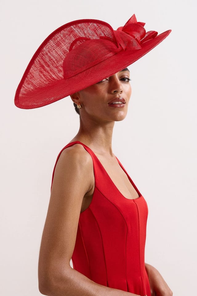 Phase Eight Phase Eight Women's Twist Statement Fascinator in Scarlet - 2