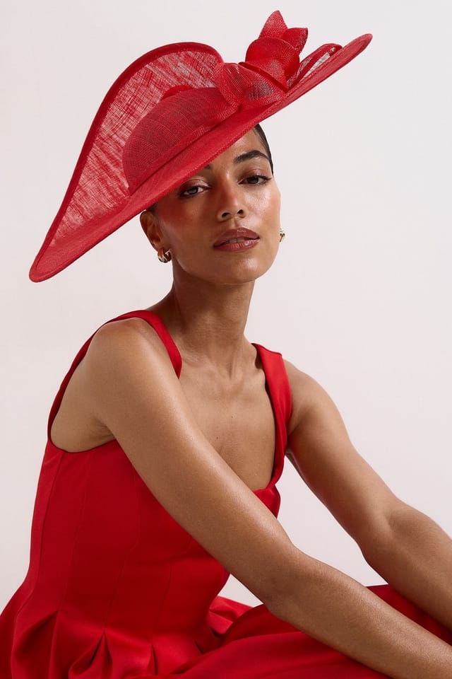 Phase Eight Phase Eight Women's Twist Statement Fascinator in Scarlet - 3