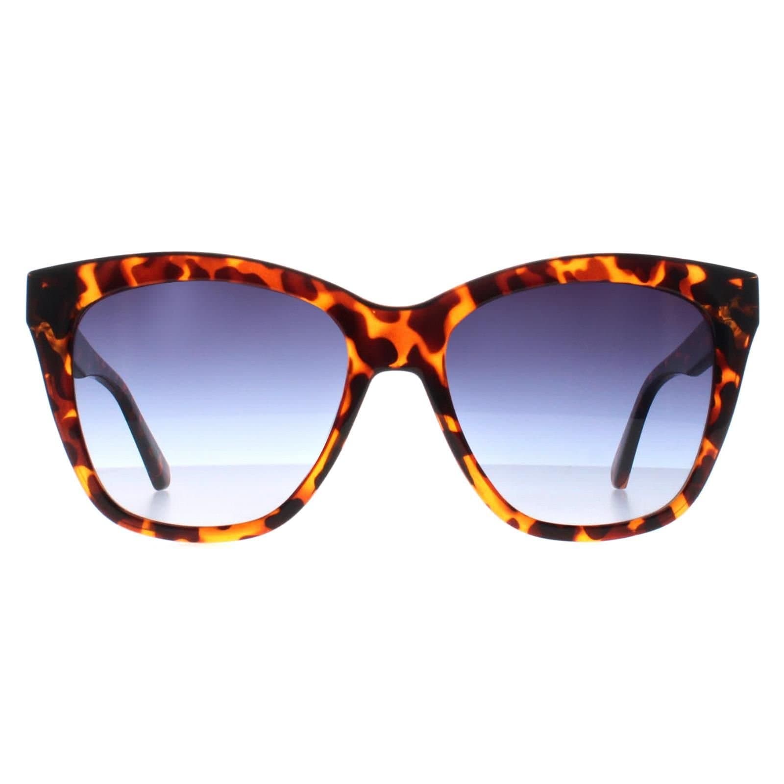 Calvin Klein CALVIN KLEIN Women's Square Havana Blue Gradient CKJ22608S in Brown