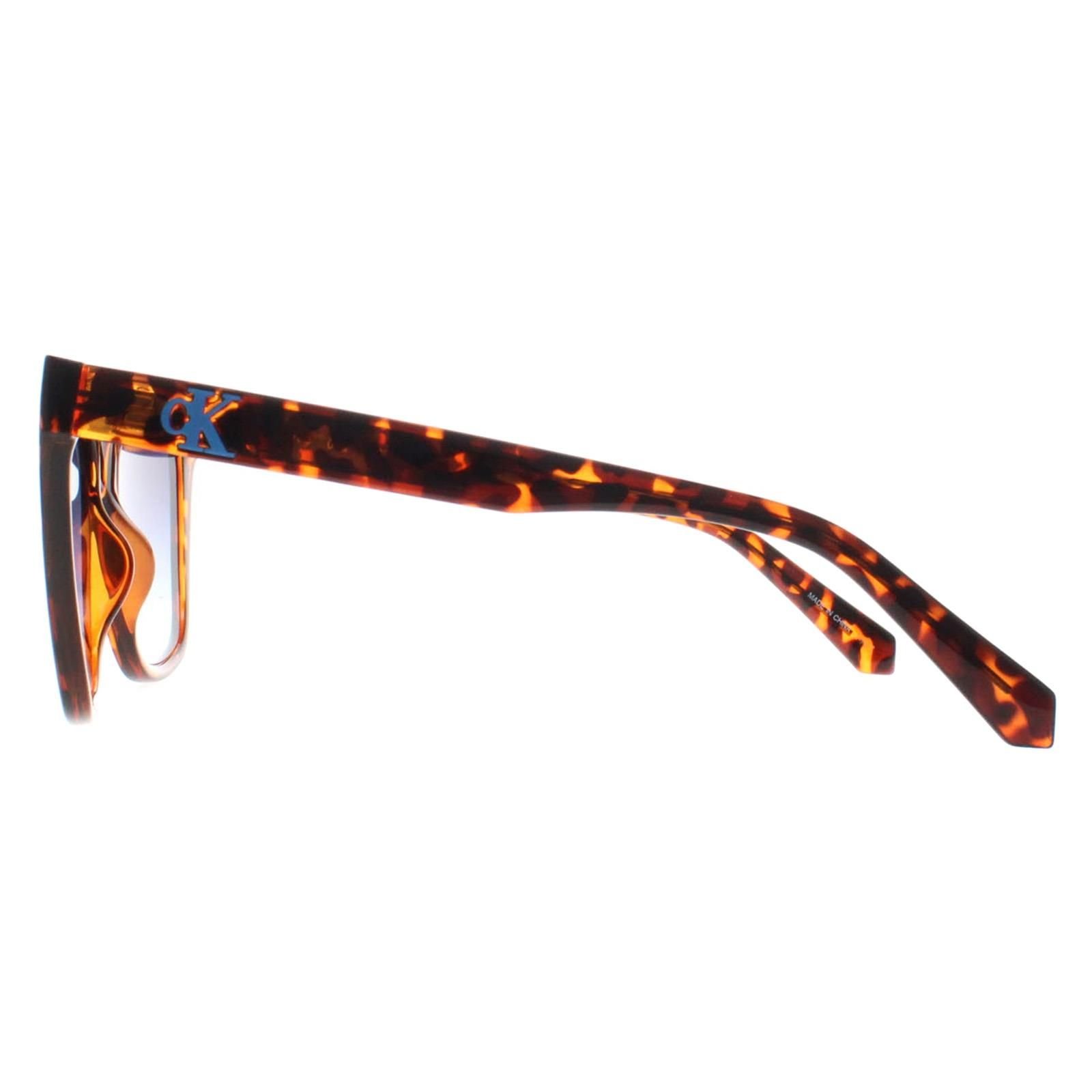 Calvin Klein CALVIN KLEIN Women's Square Havana Blue Gradient CKJ22608S in Brown - 3