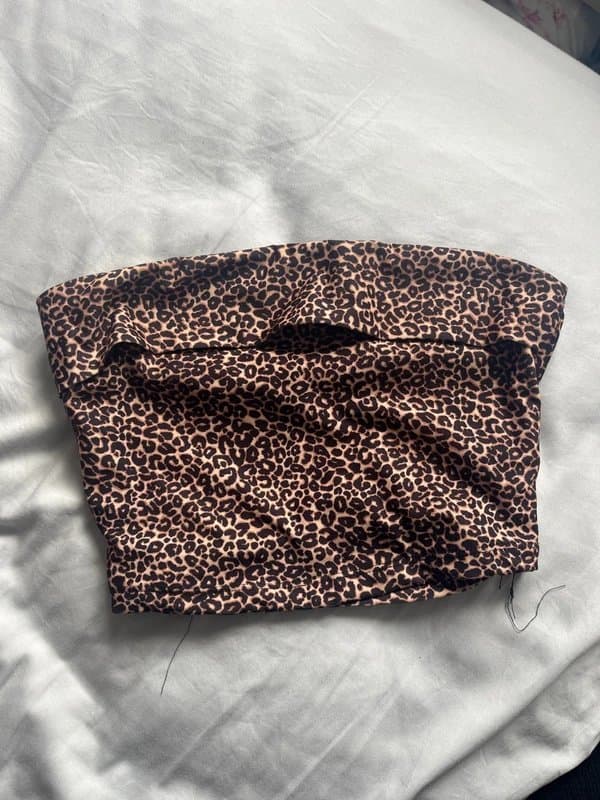 Bershka Leopard print tube top