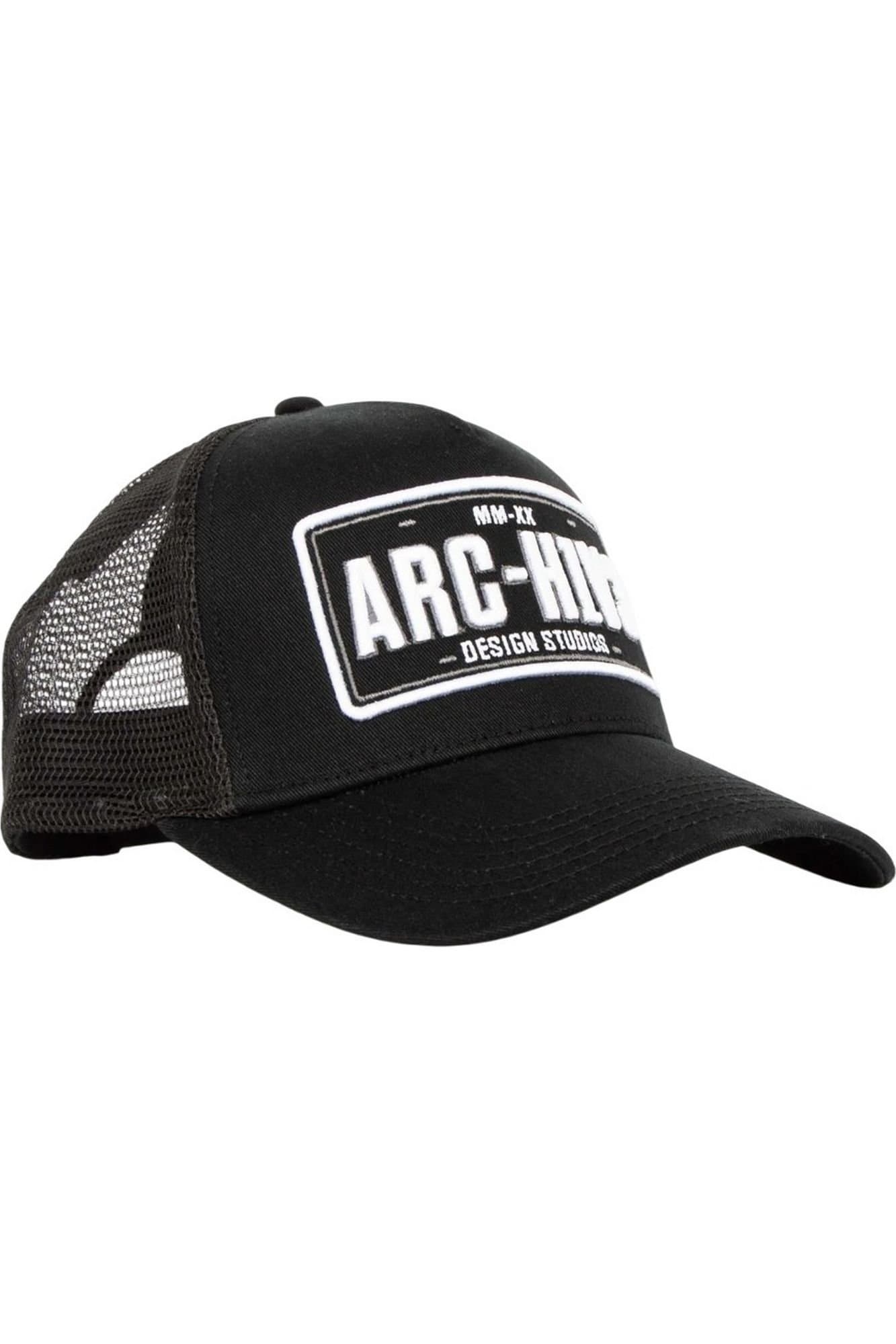 Archive Design Studios Archive Design Studios Men's Pitstop Trucker Cap in Black