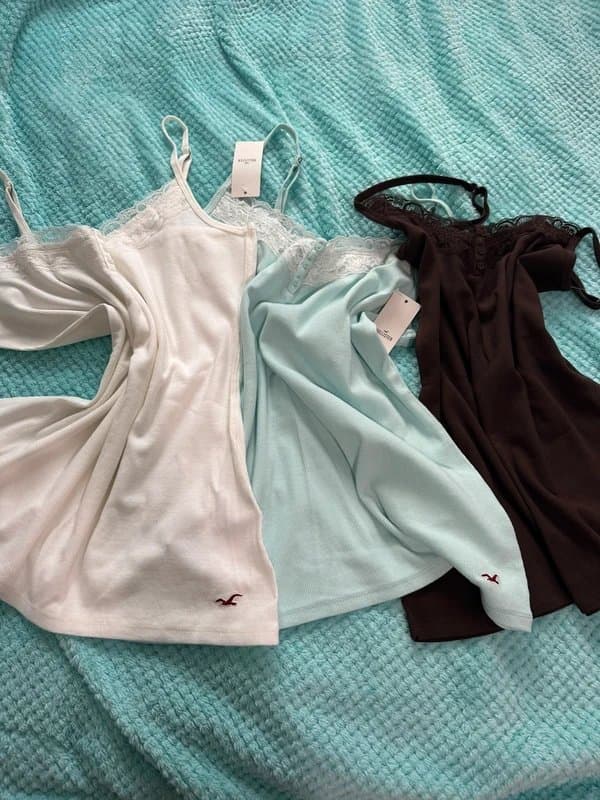 Hollister #bundle of 3 #lacetrimcamis size XL