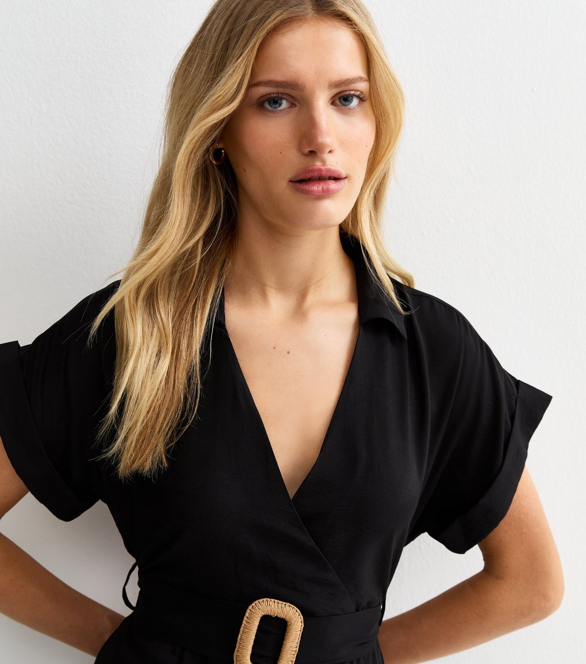 New Look Women's Black Tiered Belted Midi Dress New Look - 2