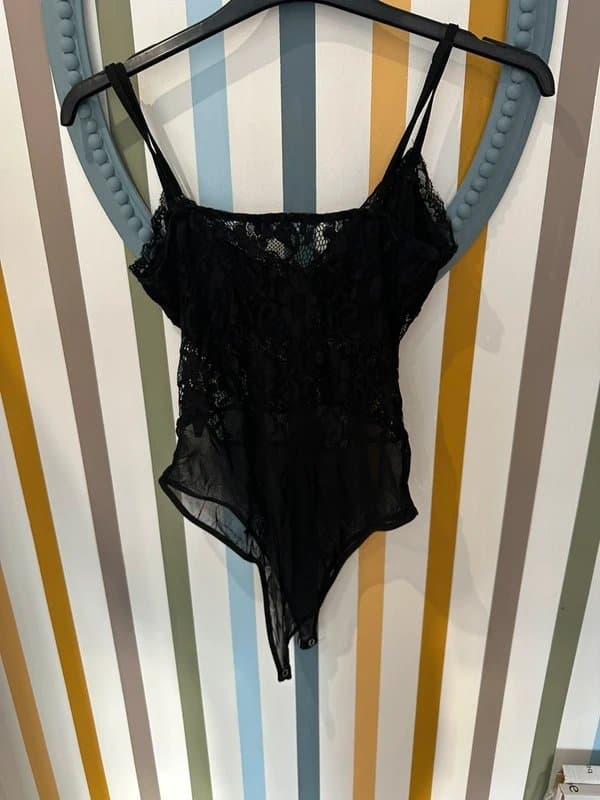 New Look Black lace body suit