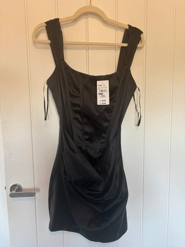 Quiz Black Corset Dress Size 10