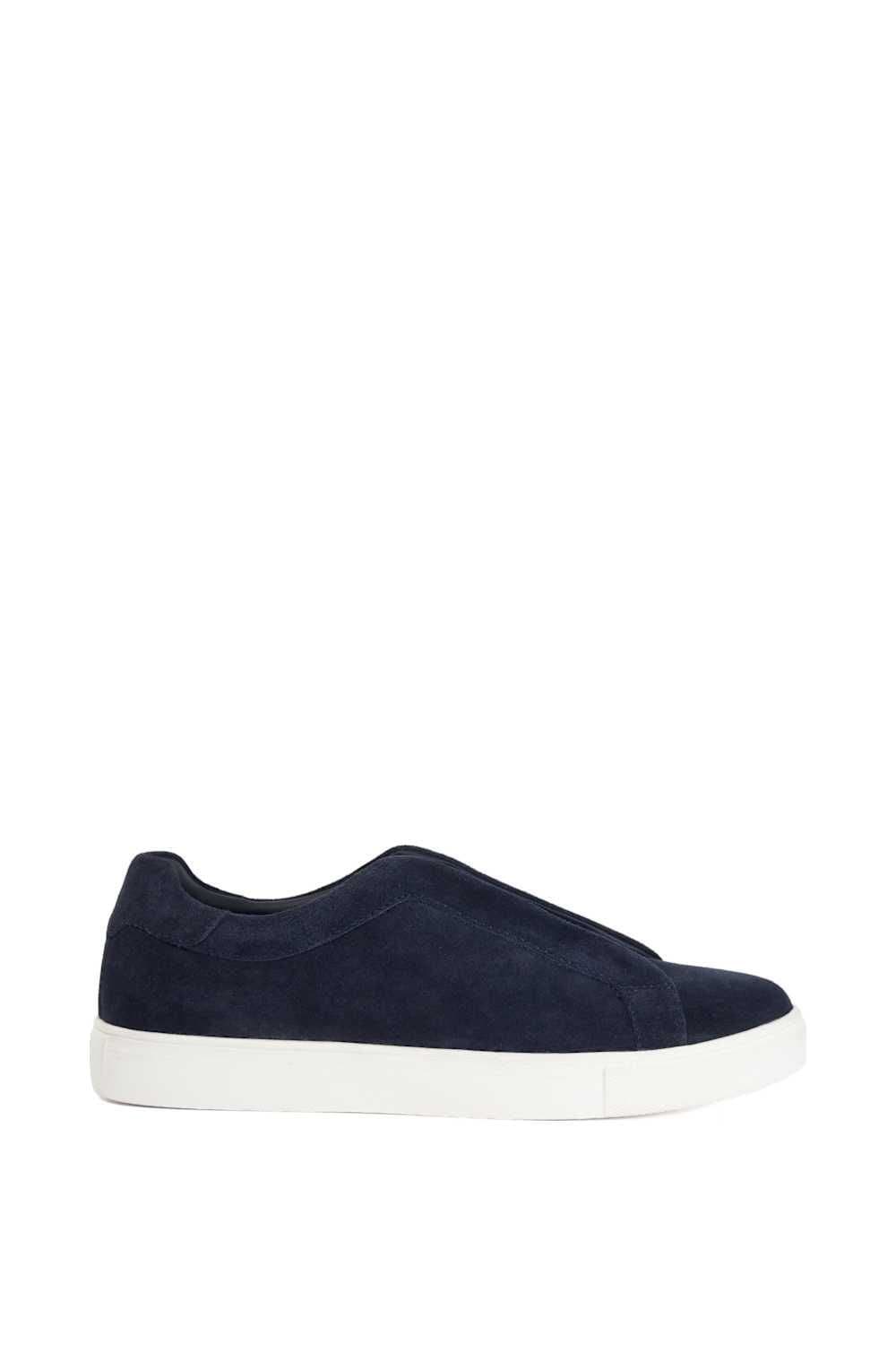 Dune London Dune London Men's 'Tylers' Suede Slip-on Trainers in Blue