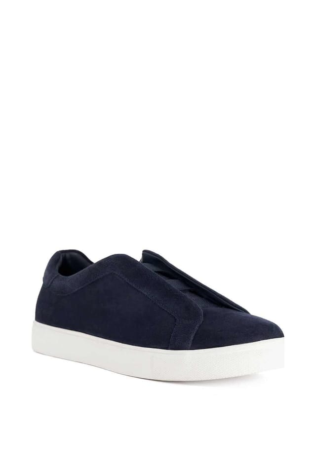 Dune London Dune London Men's 'Tylers' Suede Slip-on Trainers in Blue - 2