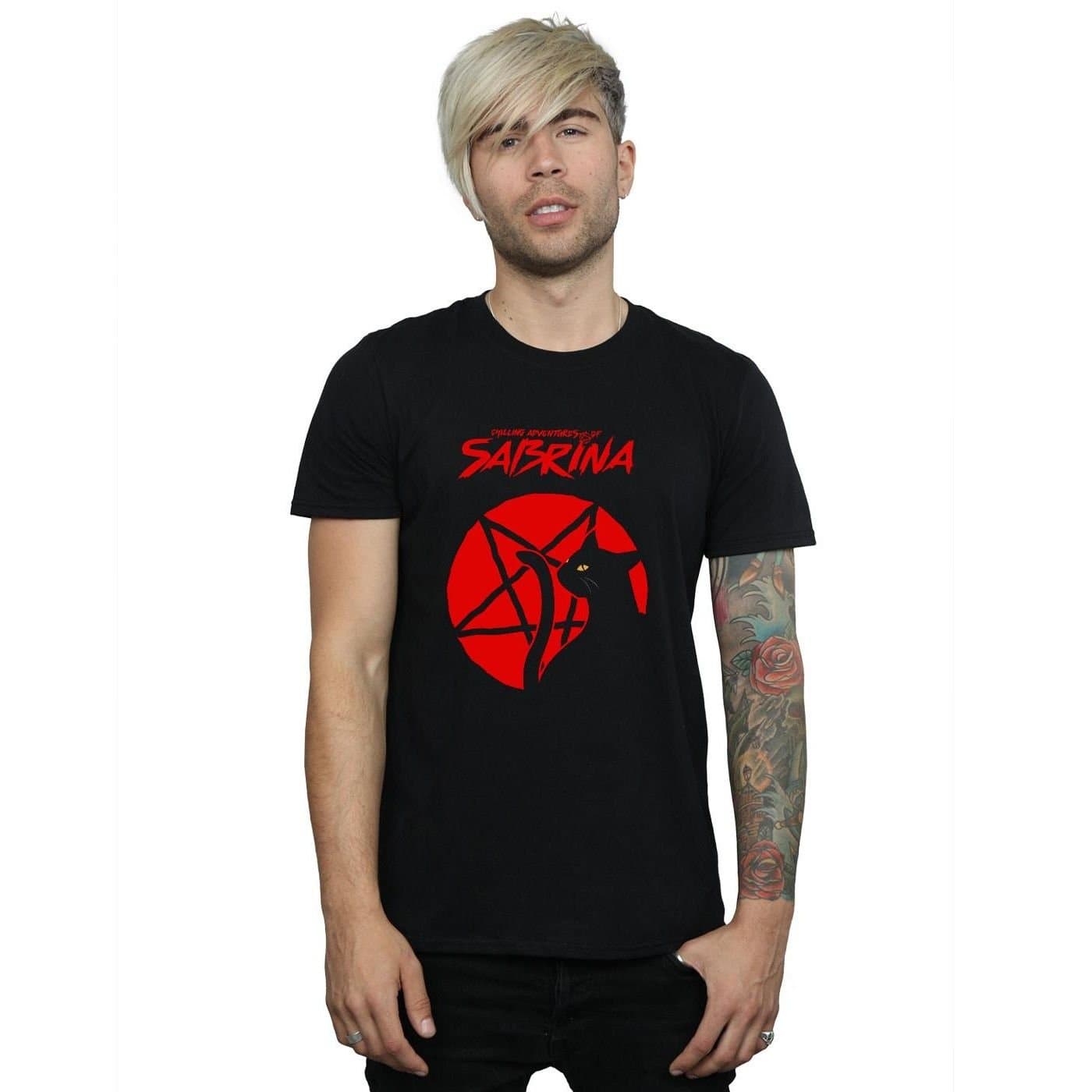 The Chilling Adventures Of Sabrina The Chilling Adventures Of Sabrina Men's Salem Pentagram T-Shirt in Black