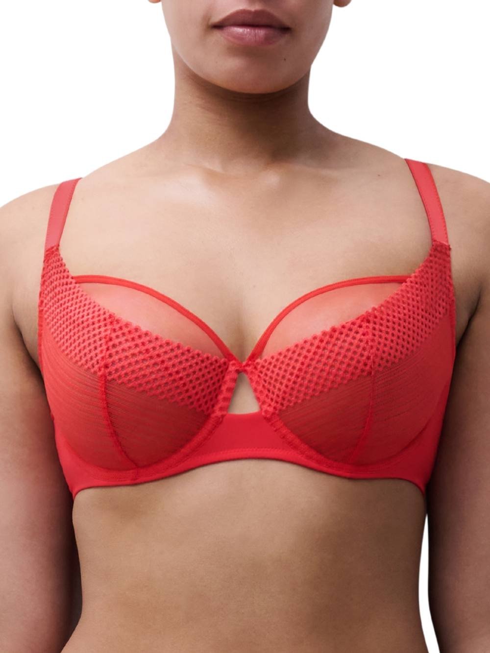 Chantelle Chantelle Women's Play Full Cup Covering Bra in Red - 3