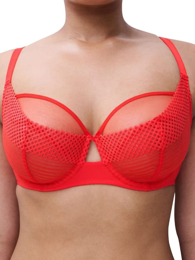 Chantelle Chantelle Women's Play Full Cup Covering Bra in Red - 3