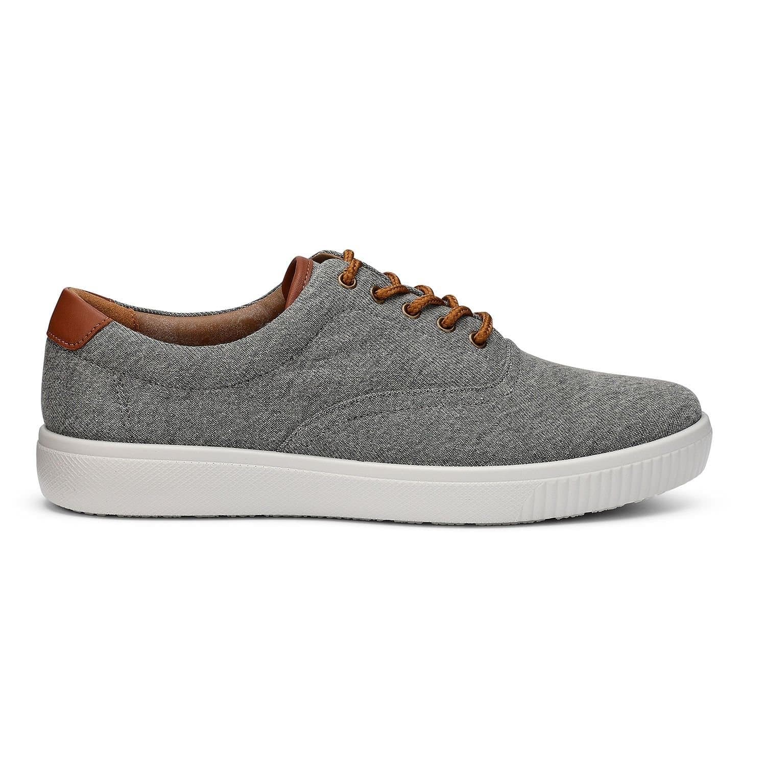Hotter Hotter Men's 'Rowan' Dual-Fit Canvas Shoes in Charcoal