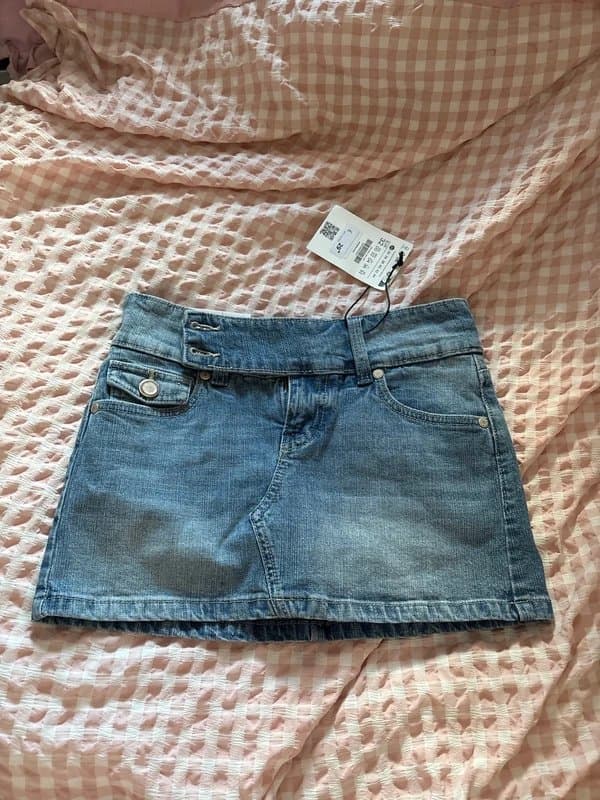 Bershka bershka denim mini skirt