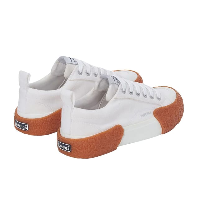Superga Superga Men's 2660 Stripe Big Bumpers Trainers in White - 2