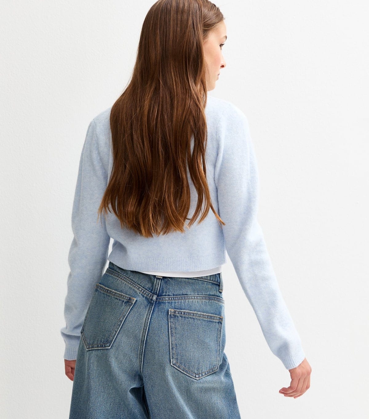 New Look Girls' Light Blue Knitted Cardigan New Look - 4