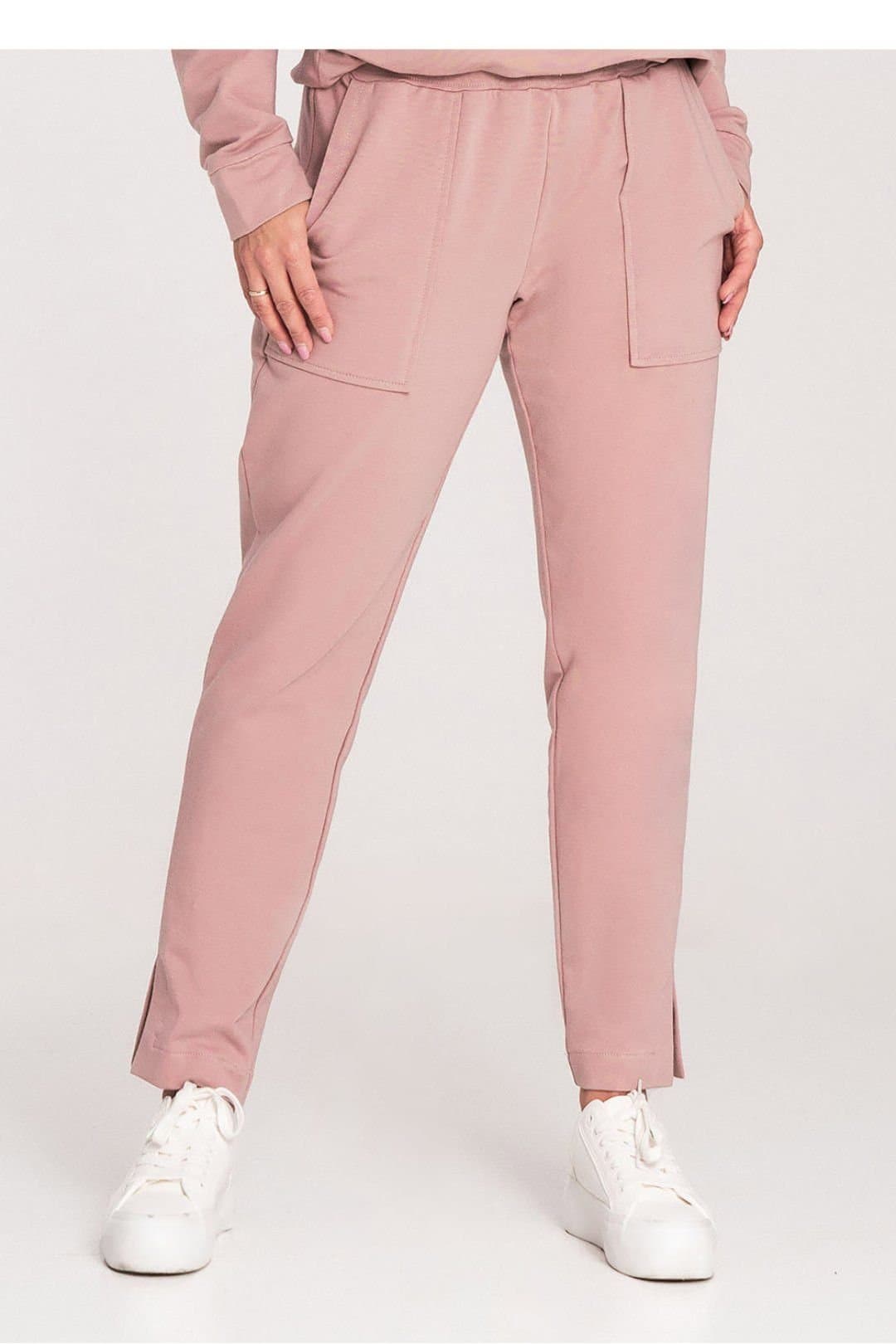 Love Lace Love Lace Pink Cotton Sports Track Trousers