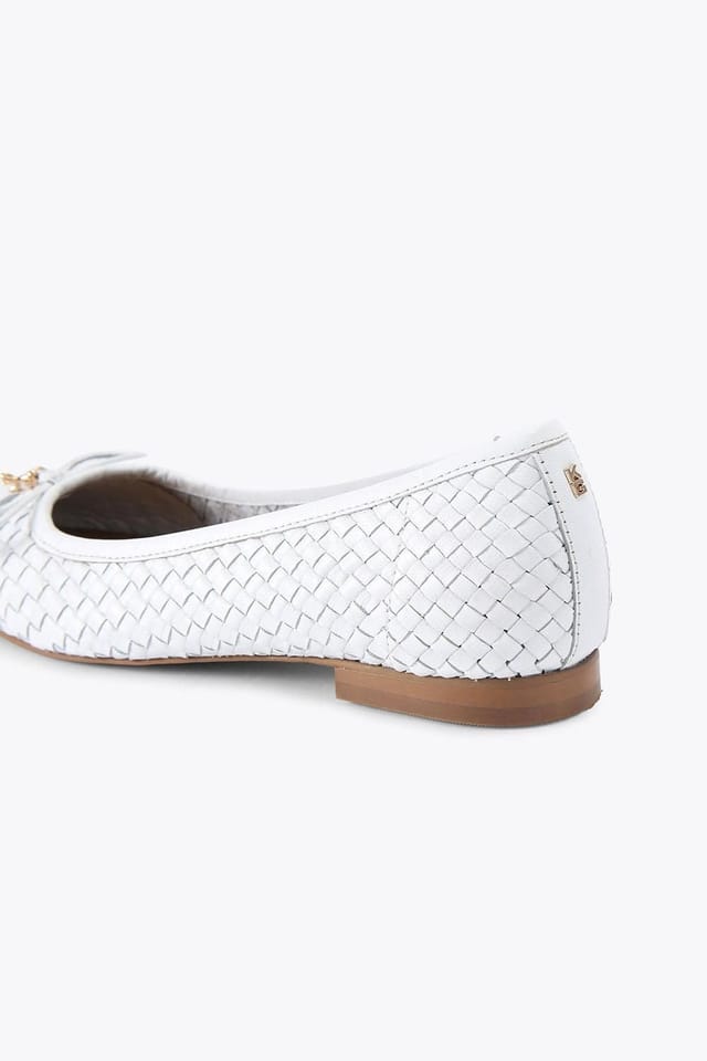 KG Kurt Geiger KG Kurt Geiger Women's 'Nora' Leather Flats in Cream - 3