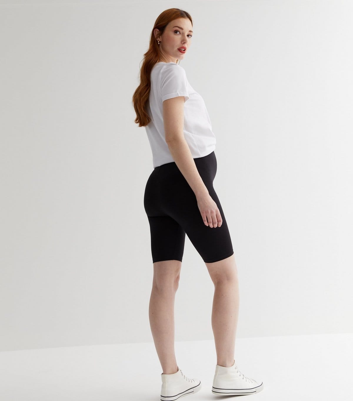 New Look Women's Maternity 2 Pack Black Jersey Cycling Shorts New Look - 4