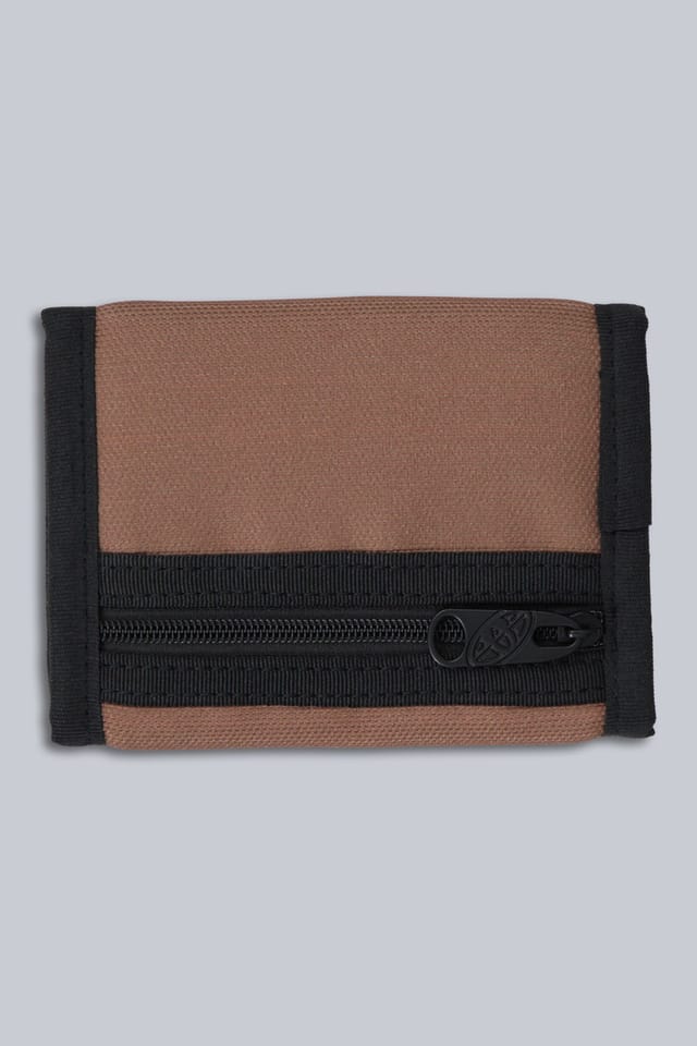 Animal Animal Men's Compact Lightweight Durable with Coin Pocket Trifold Travel Wallet in Tan - 2