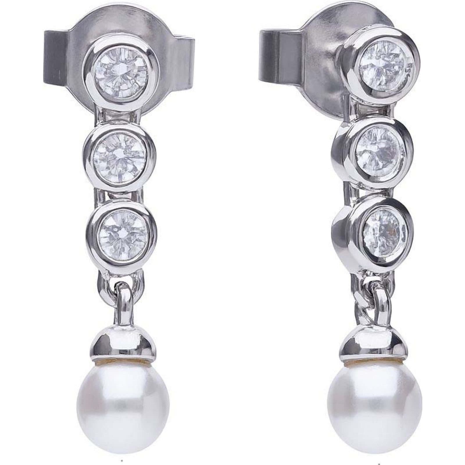 diamonfire Diamonfire Women's 6218571111 Pair Of Earrings in Silver