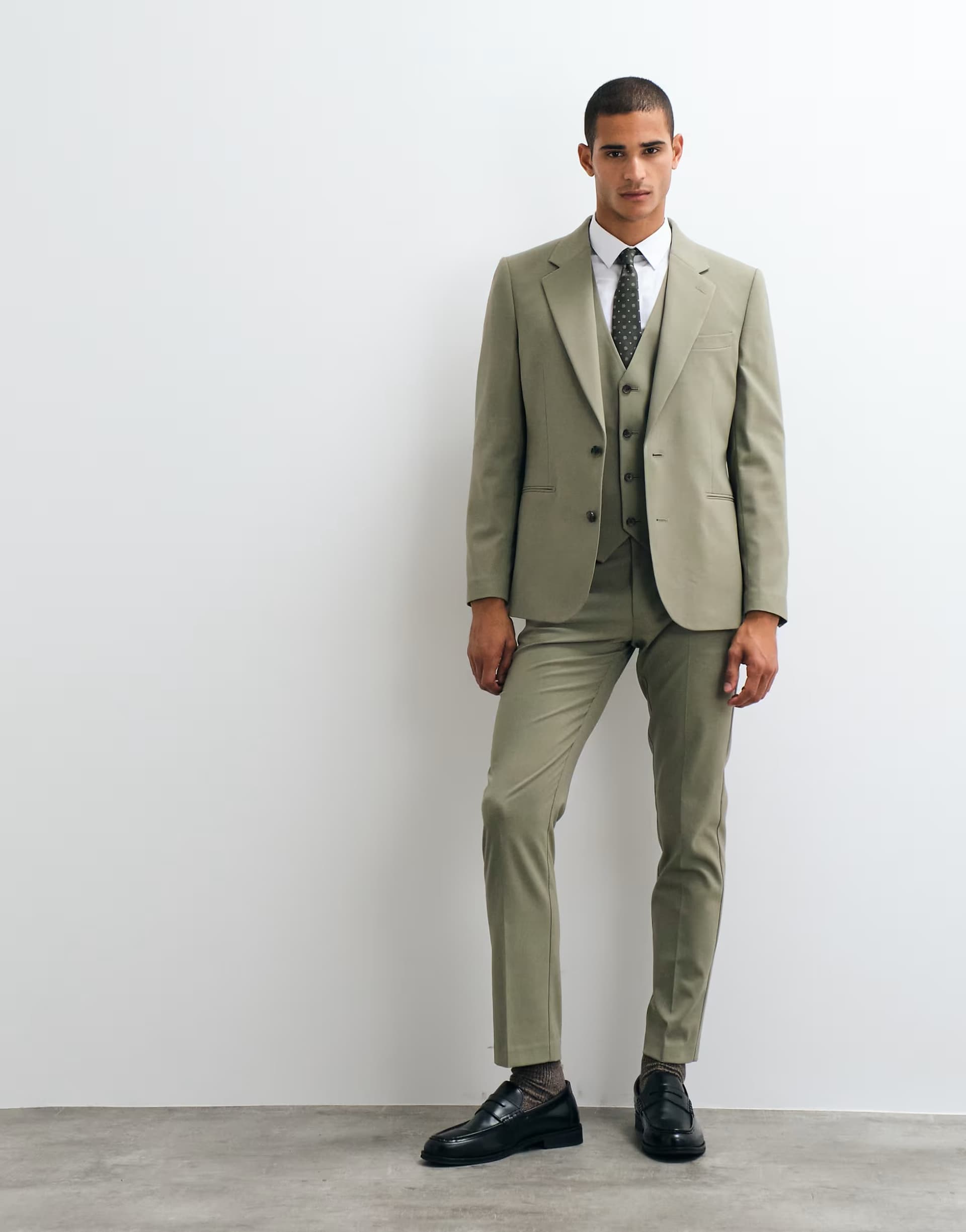 ASOS ASOS DESIGN slim suit trousers in green