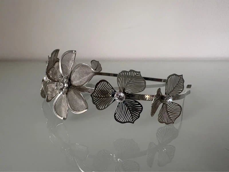 ASOS Silver Flower Headband