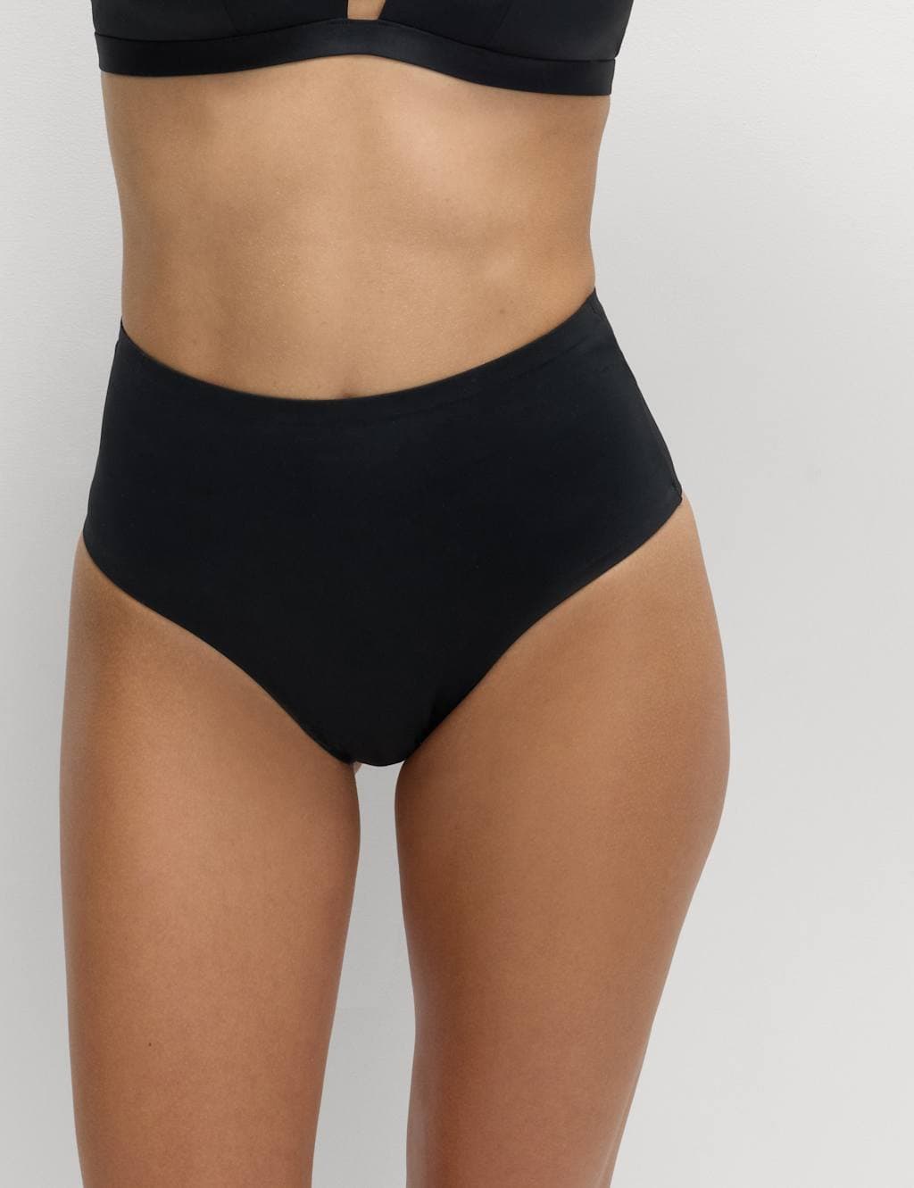 Marks & Spencer M&S Sculpt High Waisted Bikini Bottoms Black