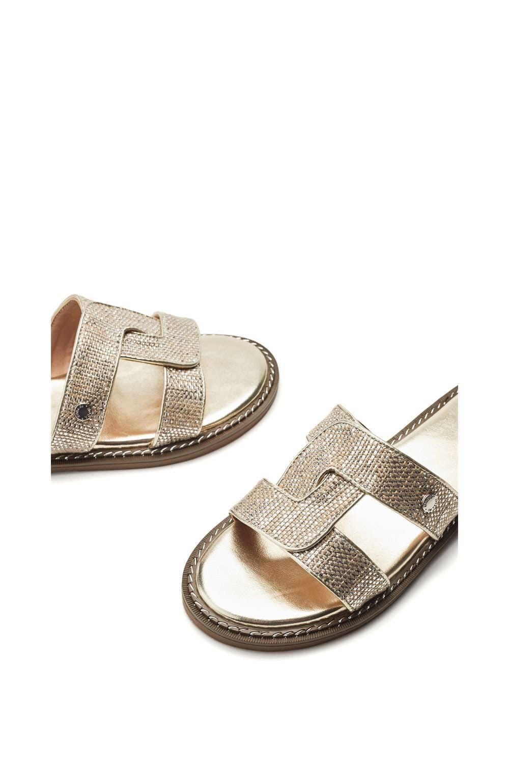 Moda In Pelle Moda In Pelle Women's 'Lupin' Lizard Sandals in Gold - 4
