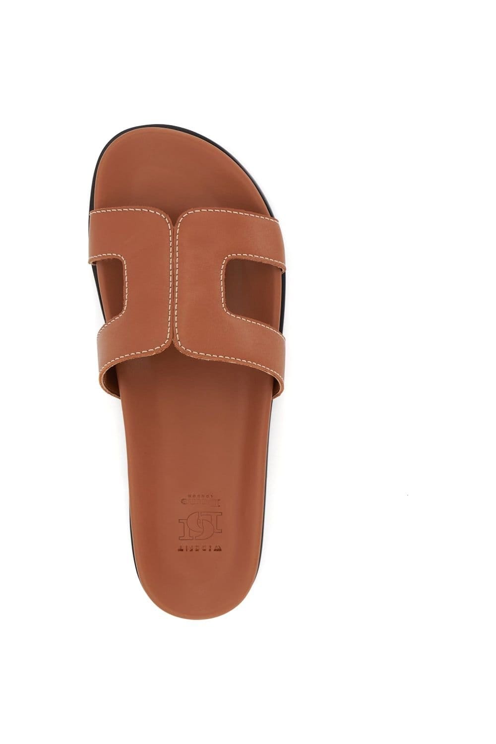 Dune London Dune London Women's Wide Fit 'Loupa' Leather Sandals in Brown - 4