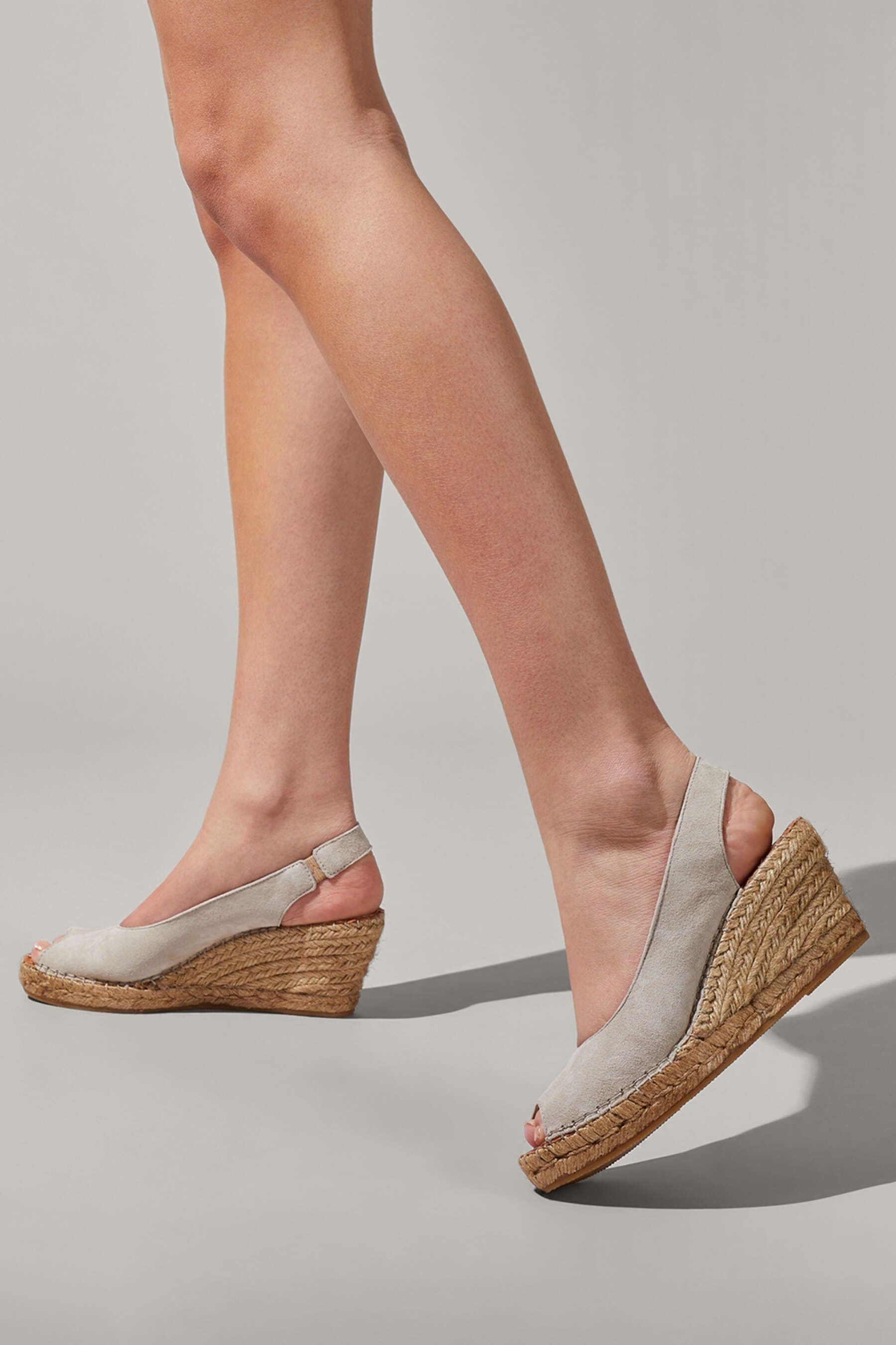 Carvela Carvela Taupe Suede Wedge Heels