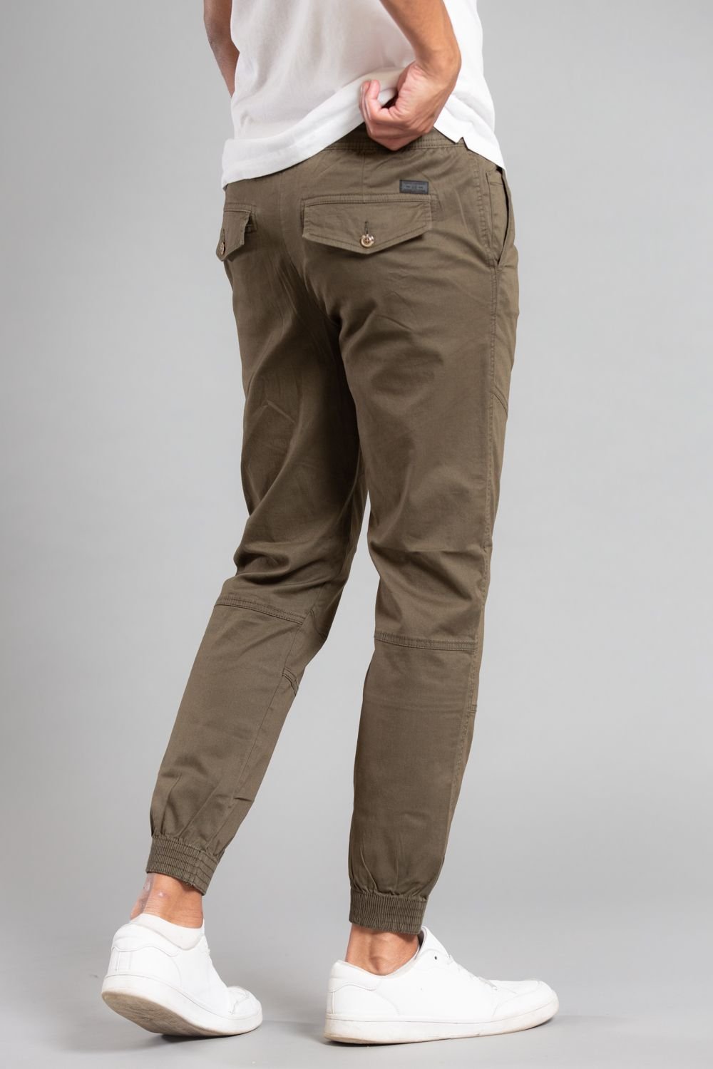 Tokyo Laundry Tokyo Laundry Men's Cotton Cuffed Trouser in Khaki - 2