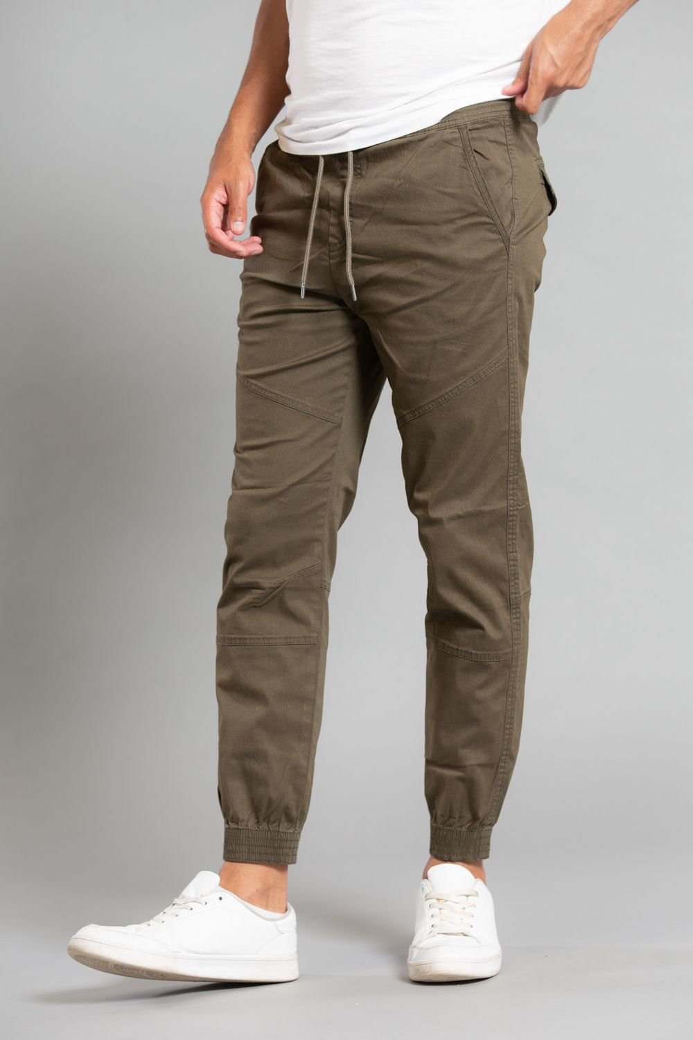 Tokyo Laundry Tokyo Laundry Men's Cotton Cuffed Trouser in Khaki - 3