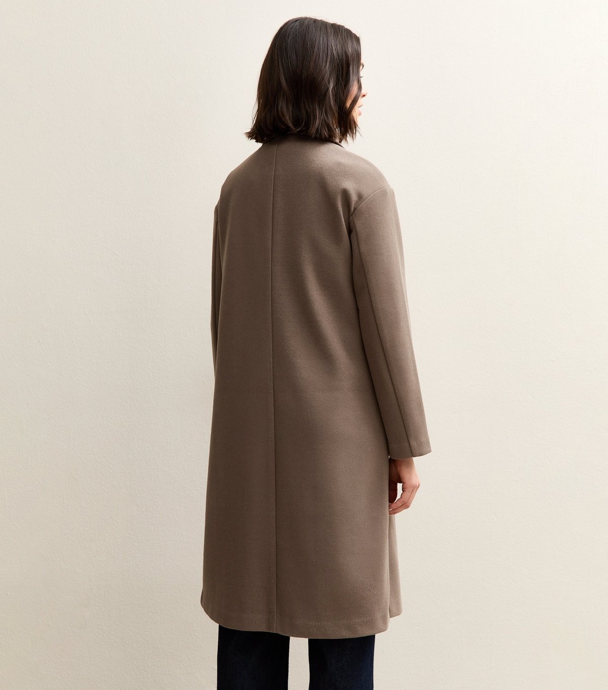 New Look Women's Mink Open Front Longline Coat New Look - 4