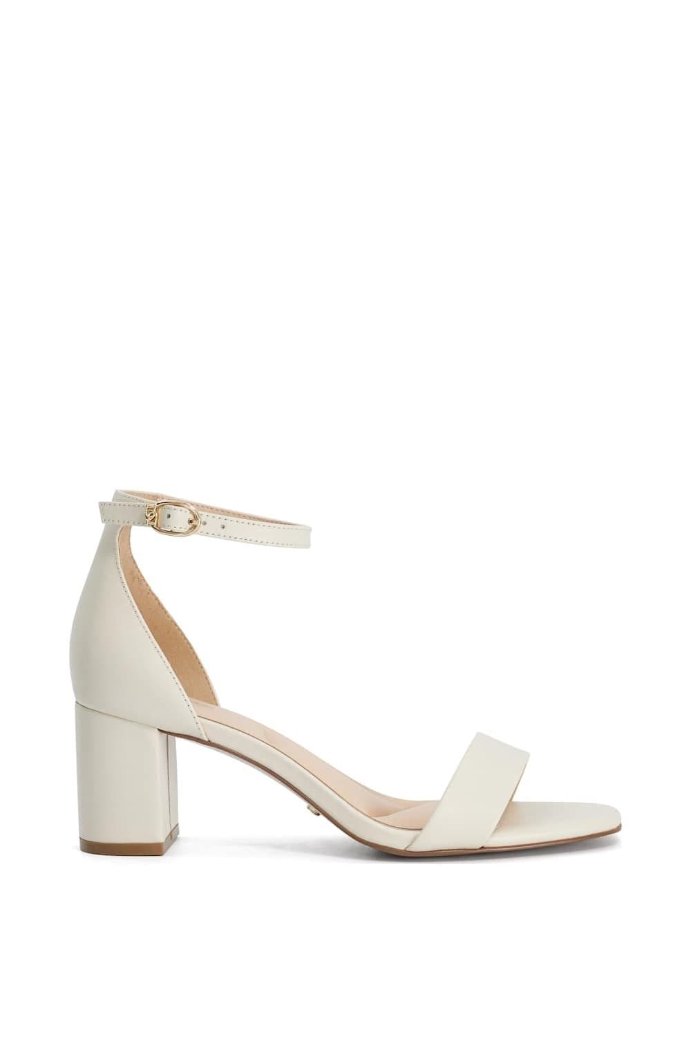 Dune London Dune London Women's Wide Fit 'Melins' Leather Sandals in Natural