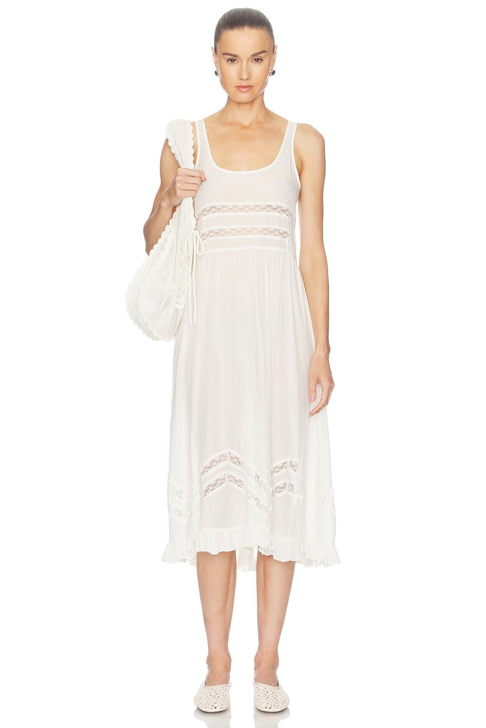 revolve X Intimately Voile And Lace Midi Dress