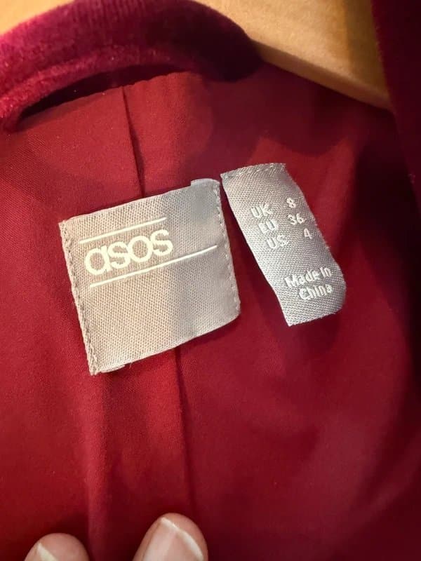 ASOS Velvet Blazer