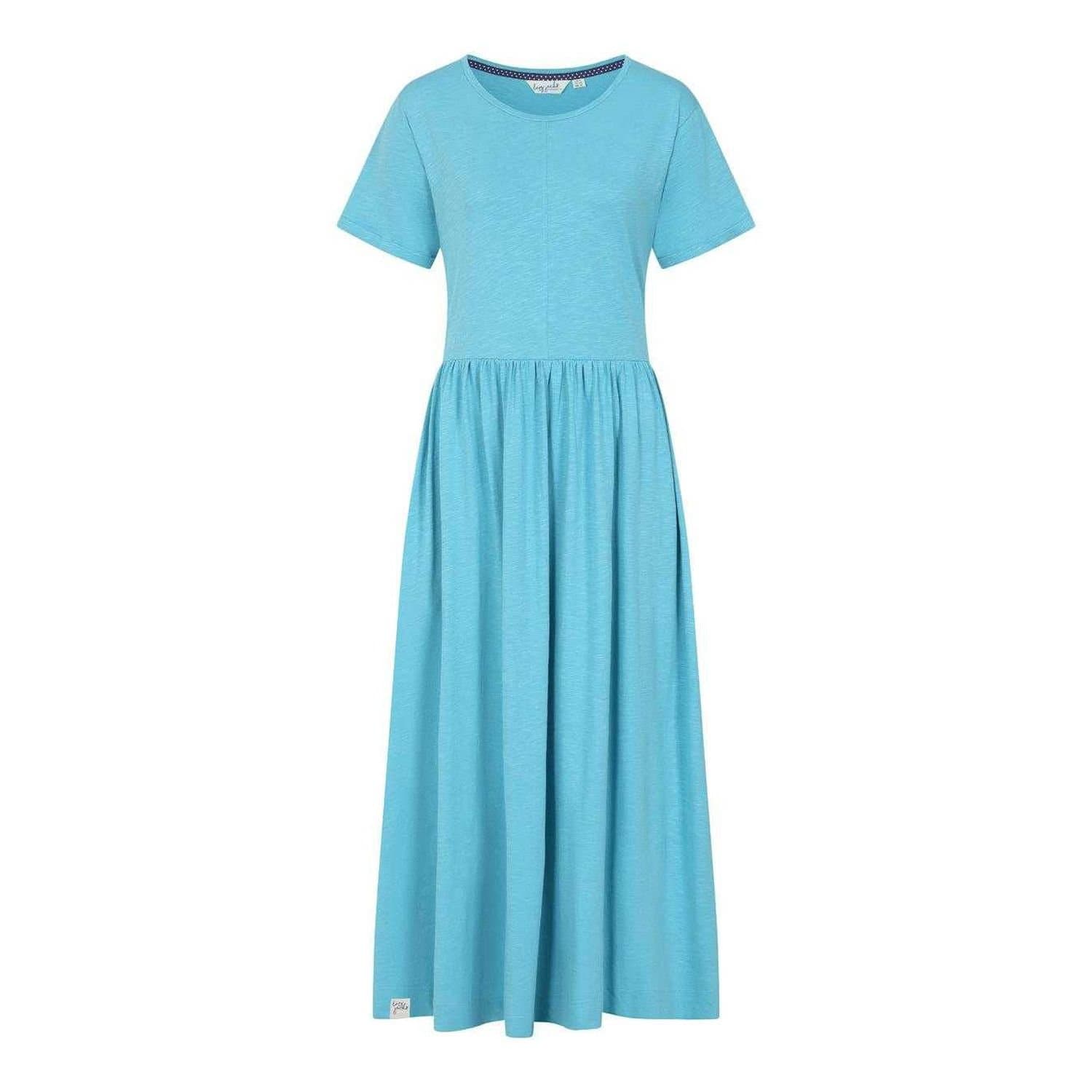 Lazy Jacks Lazy Jacks Women's Long Gathered Dress in Pale Green