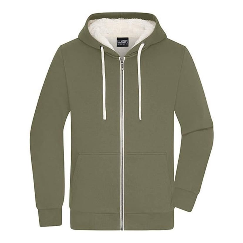 James and Nicholson James and Nicholson Men's Doubleface Jacket in Olive - 1