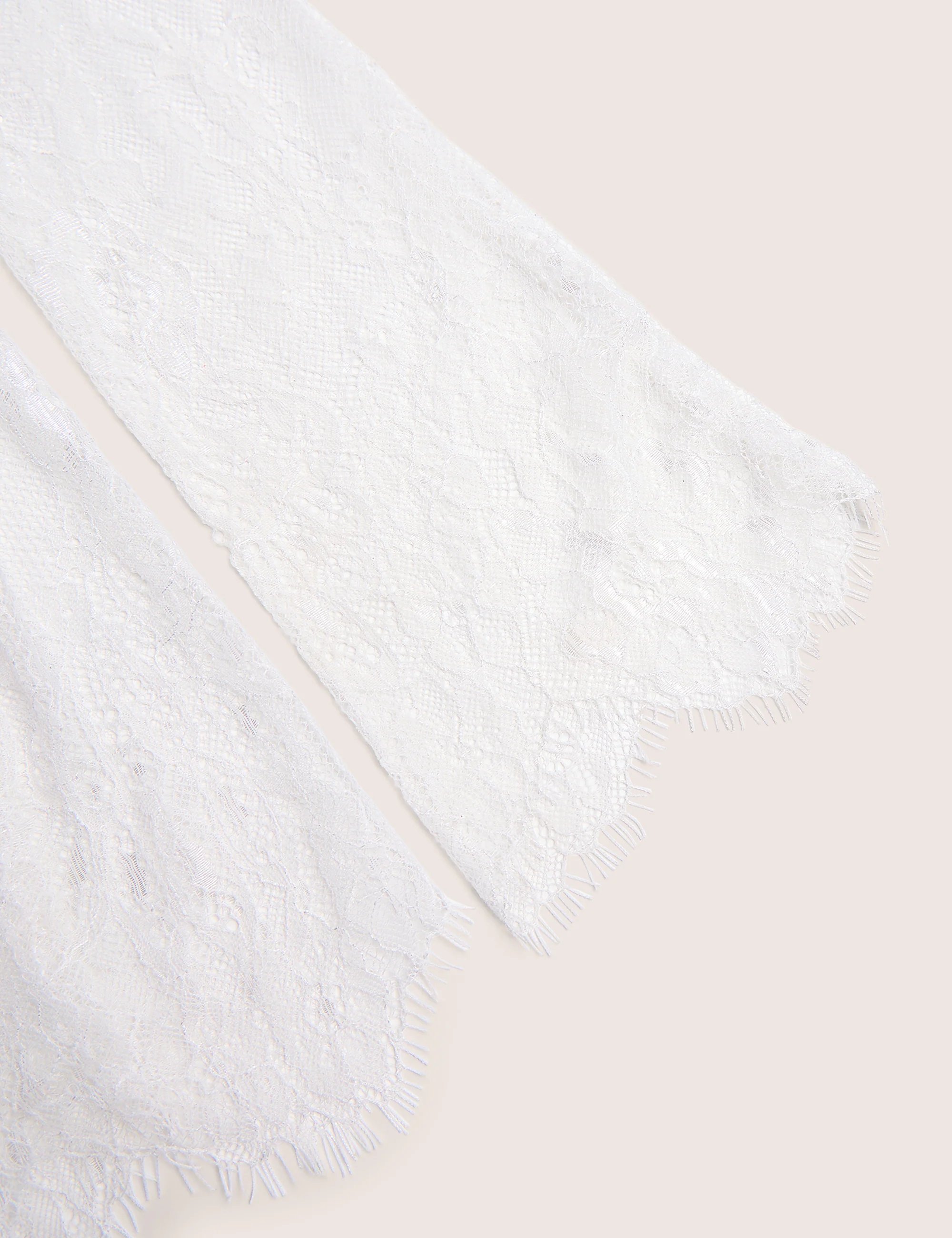 Public Desire Long Sheer Lace Gloves White - 3