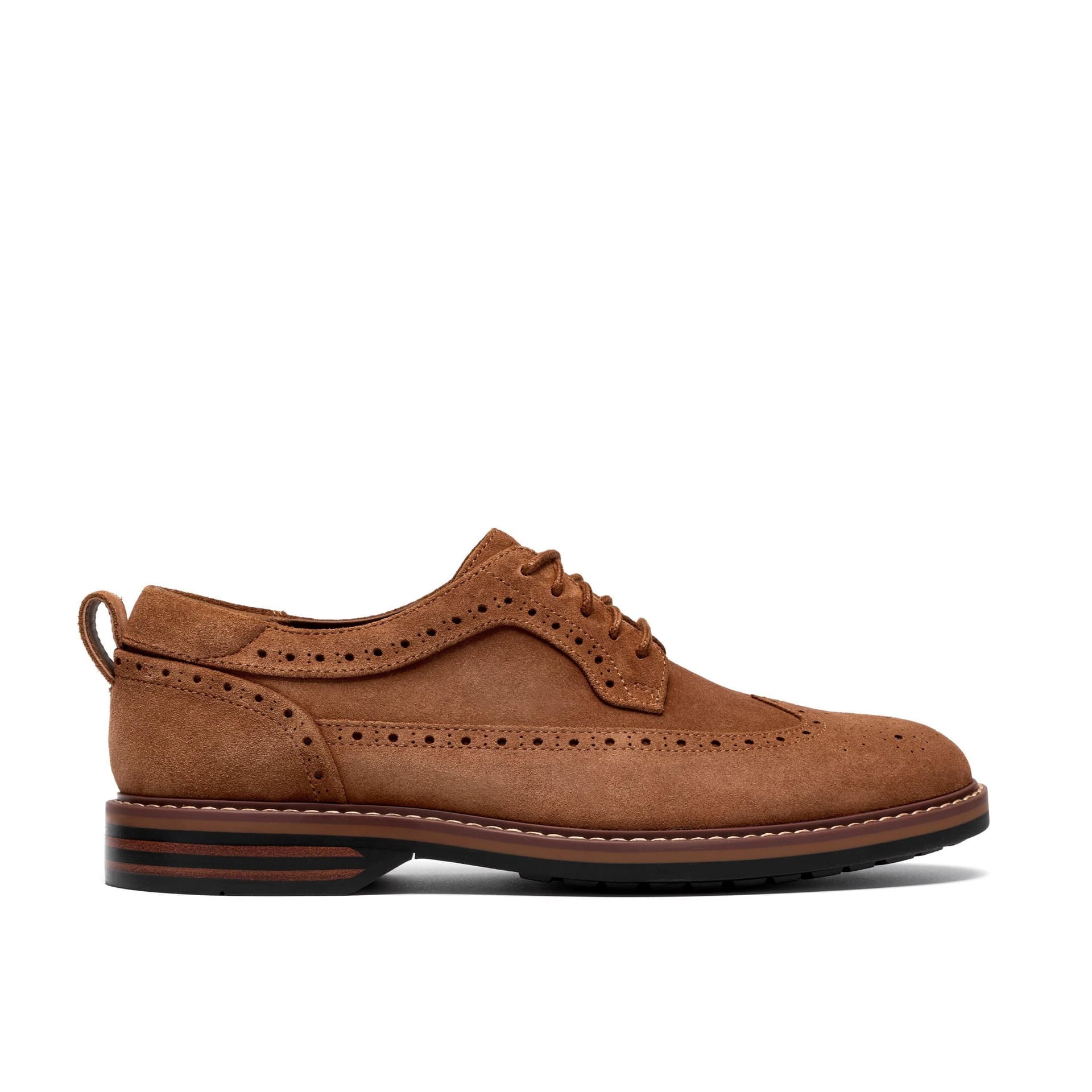 Clarks Clarks Men's Aldwin2 Limit Cola Suede Brogues, Lace Up in Brown