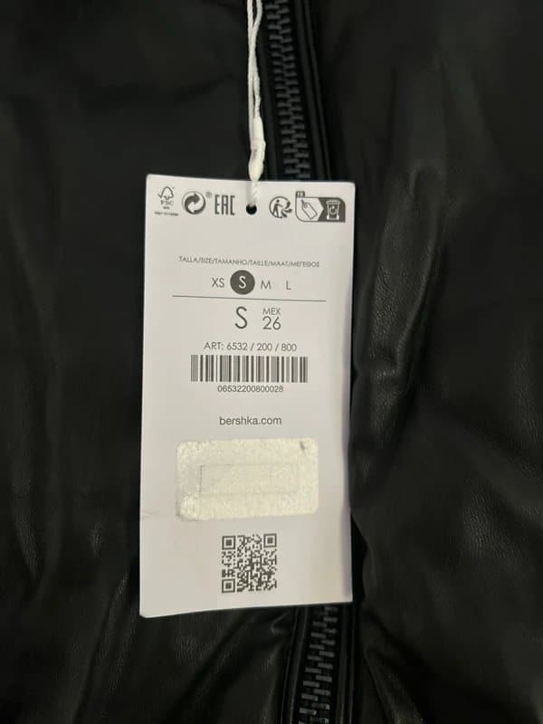 Bershka Bershka puffy leather jacket
